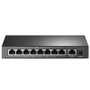 TP-Link TL-SF1009P Switch de 9 puertos con 8 puertos PoE+ Negro